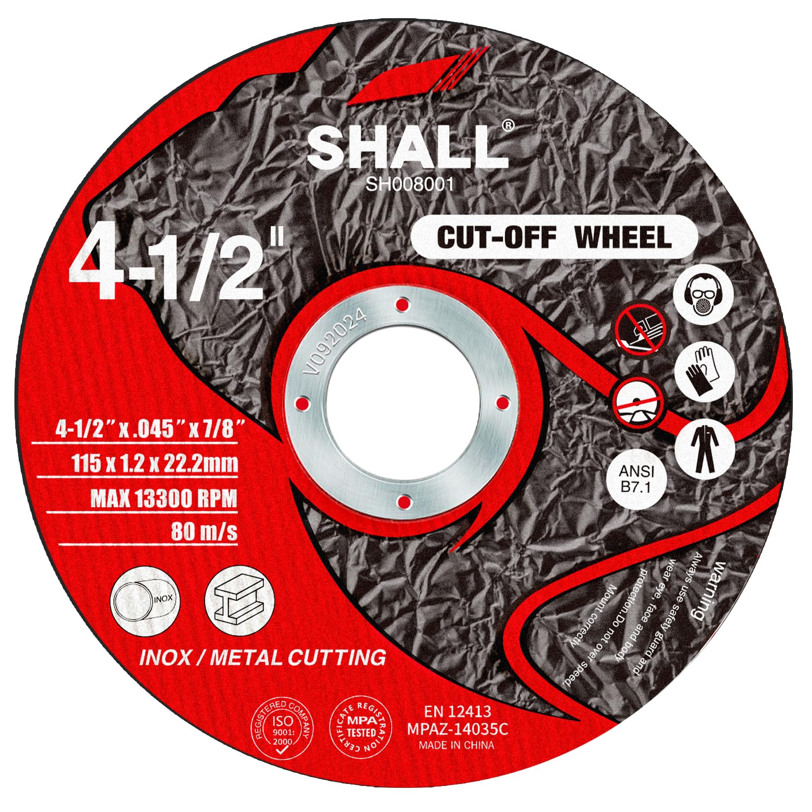 Amazon.com: SHALL 25-Pack Cut Off Wheels 4 1/2 x 7/8 Inch